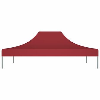 Partytentdak 270 g/m&sup2; 4x3 m bordeauxrood 3