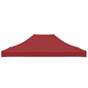 Partytentdak 270 g/m&sup2; 4x3 m bordeauxrood 4
