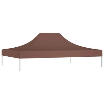 Partytentdak 270 g/m&sup2; 4x3 m bruin 3