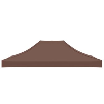 Partytentdak 270 g/m&sup2; 4x3 m bruin 4