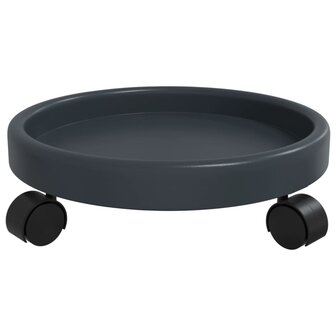Plantentrolleys 2 st met wielen &oslash;34 cm 35 kg grijs 5