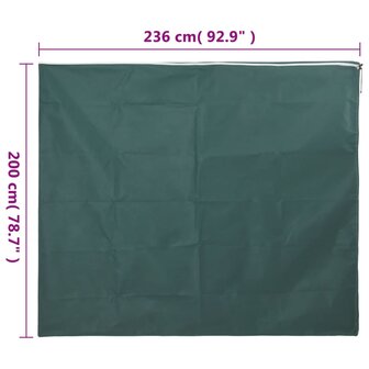 Plantenhoes met ritssluiting 70 g/m&sup2; 2,36x2 m 9