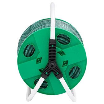 Slanghaspel met slangkoppelset 0,5" 30 m vrijstaand PVC groen 3
