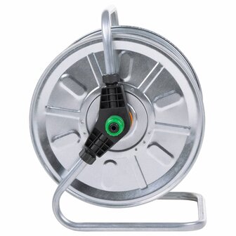 Slanghaspel voor 50 m 1/2" slang wandmontage staal 4