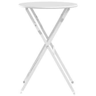 Bistrotafel Wit &Oslash; 50 x 71 cm Poedercoating staal 5