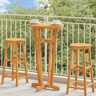 Tuinbartafel &Oslash; 60x105 cm massief acaciahout 1