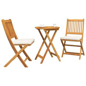 Tuin Bistroset 3 pcs Bruin Massief Acaciahout 3