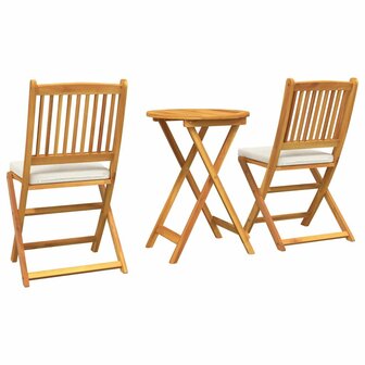 Tuin Bistroset 3 pcs Bruin Massief Acaciahout 8
