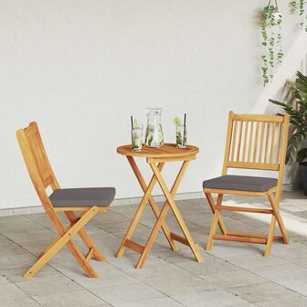 Tuin Bistroset 3 pcs Bruin Massief Acaciahout 4