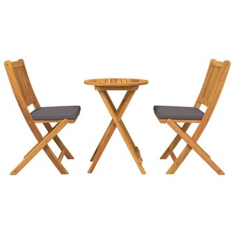 Tuin Bistroset 3 pcs Bruin Massief Acaciahout 7