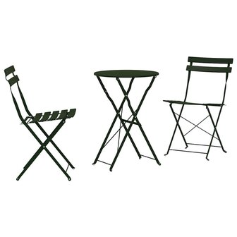 Vouw Bistroset 3 pcs Bossen Staal 2