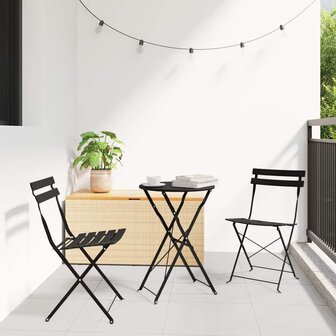 Vouw Bistroset 3 pcs Antraciet Staal 1