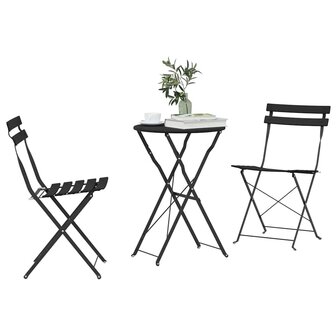 Vouw Bistroset 3 pcs Antraciet Staal 3