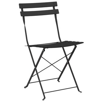 Vouw Bistroset 3 pcs Antraciet Staal 5