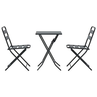 Tuin Bistroset 3 pcs Antraciet Staal 7