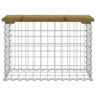 Tuinbank schanskorfontwerp 63x31,5x42 cm ge&iuml;mpregneerd hout 3