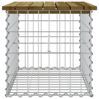 Tuinbank schanskorfontwerp 63x44x42 cm ge&iuml;mpregneerd grenenhout 4