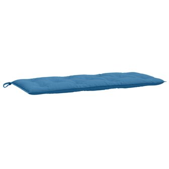 Tuinbankkussen 120x50x7 cm stof gem&ecirc;leerd blauw 2