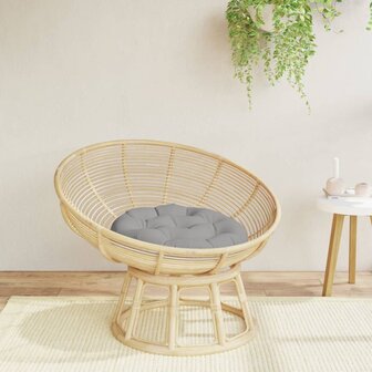 Zitkussen rond &Oslash; 60x11 cm oxford stof grijs 1