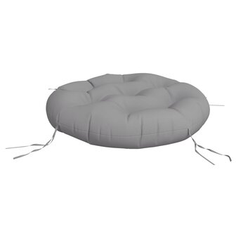 Zitkussen rond &Oslash; 60x11 cm oxford stof grijs 4