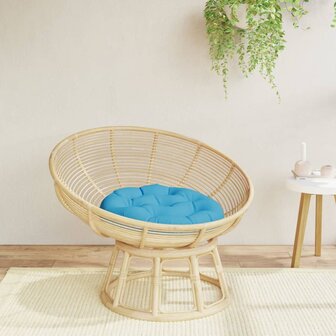 Kussen rond &Oslash; 60x11 cm oxford stof lichtblauw 1