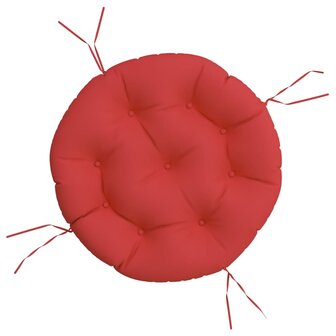 Zitkussen rond &Oslash; 60x11 cm oxford stof rood 2