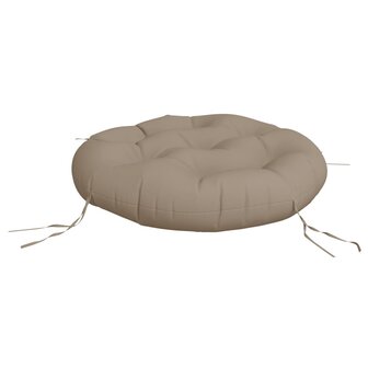 Zitkussen rond &Oslash; 60x11 cm oxford stof taupe 4