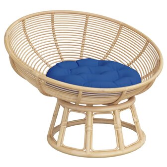 Zitkussen rond &Oslash; 60x11 cm oxford stof koningsblauw 3