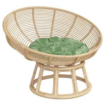 Zitkussen rond bladpatroon &Oslash; 60x11 cm oxford stof 3