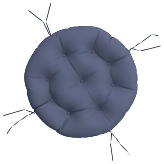 Zitkussen rond &Oslash; 60x11 cm oxford stof marineblauw 2