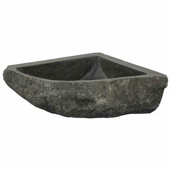 Wasbak Grijs (30-37) x (30-37) x 12 cm Riviersteen 2