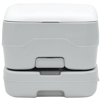 Campingtoilet Grijs en Wit 41,5 x 36,5 x 30 cm Polyetheen 3