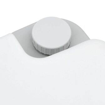 Campingtoilet Grijs en Wit 41,5 x 36,5 x 30 cm Polyetheen 6
