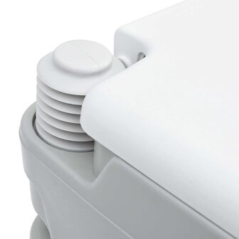 Campingtoilet Grijs en Wit 41,5 x 36,5 x 30 cm Polyetheen 7