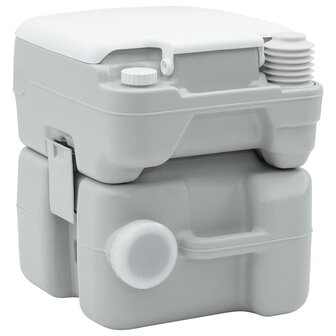 Campingtoilet Grijs en Wit 41,5 x 36,5 x 42 cm Polyetheen 3