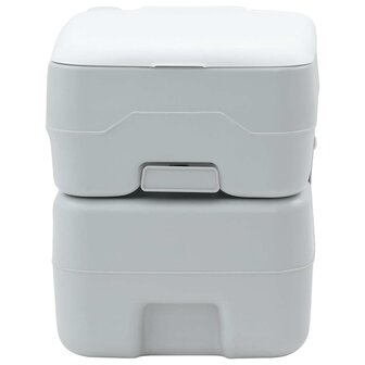 Campingtoilet Grijs en Wit 41,5 x 36,5 x 42 cm Polyetheen 4