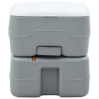 Campingtoilet Grijs en Wit 41,5 x 36,5 x 37,5 cm Polyetheen 3