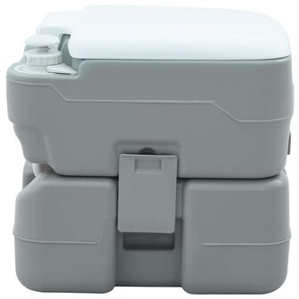 Campingtoilet Grijs en Wit 41,5 x 36,5 x 37,5 cm Polyetheen 4