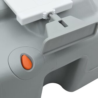 Campingtoilet Grijs en Wit 41,5 x 36,5 x 37,5 cm Polyetheen 6
