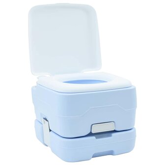 Campingtoilet Lichtblauw en Wit 41,5 x 36,5 x 30 cm Polyetheen 2