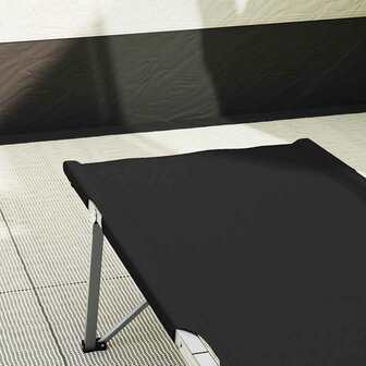 Opvouwbaar Veldbed Zwart 194 x 62,5 x 42,5 cm 3