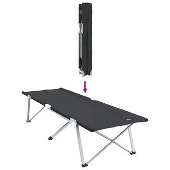 Opvouwbaar Veldbed Zwart 194 x 62,5 x 42,5 cm 9