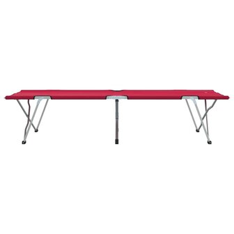 Opvouwbaar Veldbed 2 pcs Rood 194 x 62,5 x 42,5 cm 7