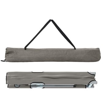 Opvouwbaar Veldbed 2 pcs Grijs 194 x 62,5 x 42,5 cm 6