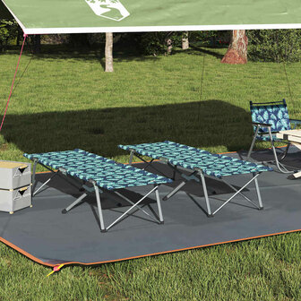 Opvouwbaar Veldbed 2 pcs Bossen 194 x 62,5 x 42,5 cm 1