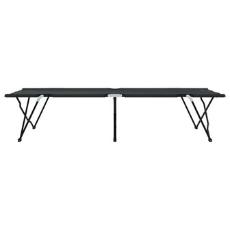 Opvouwbaar Veldbed Zwart 206 x 76 x 74 cm Oxford en Staal 6
