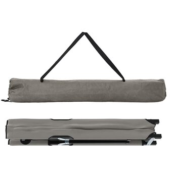 Opvouwbaar Veldbed Grijs 206 x 76 x 74 cm Oxford en Staal 5