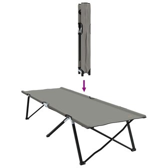 Opvouwbaar Veldbed Grijs 206 x 76 x 74 cm Oxford en Staal 9