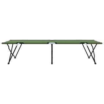 Opvouwbaar Veldbed Groen 206 x 76 x 74 cm Oxford en Staal 6