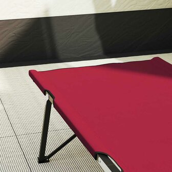 Opvouwbaar Veldbed 2 pcs Rood 206 x 76 x 74 cm 3